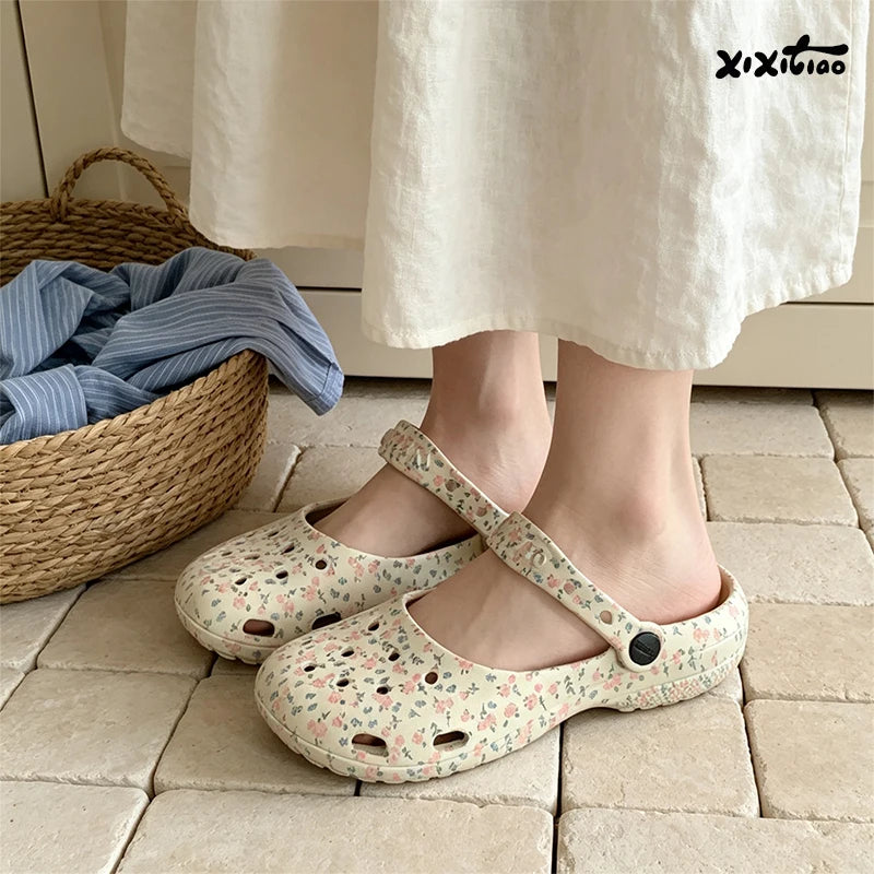 Floral Comfort Women's Summer Clogs