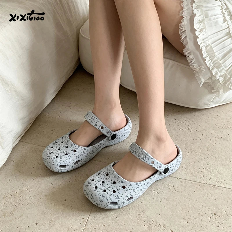 Floral Comfort Women's Summer Clogs