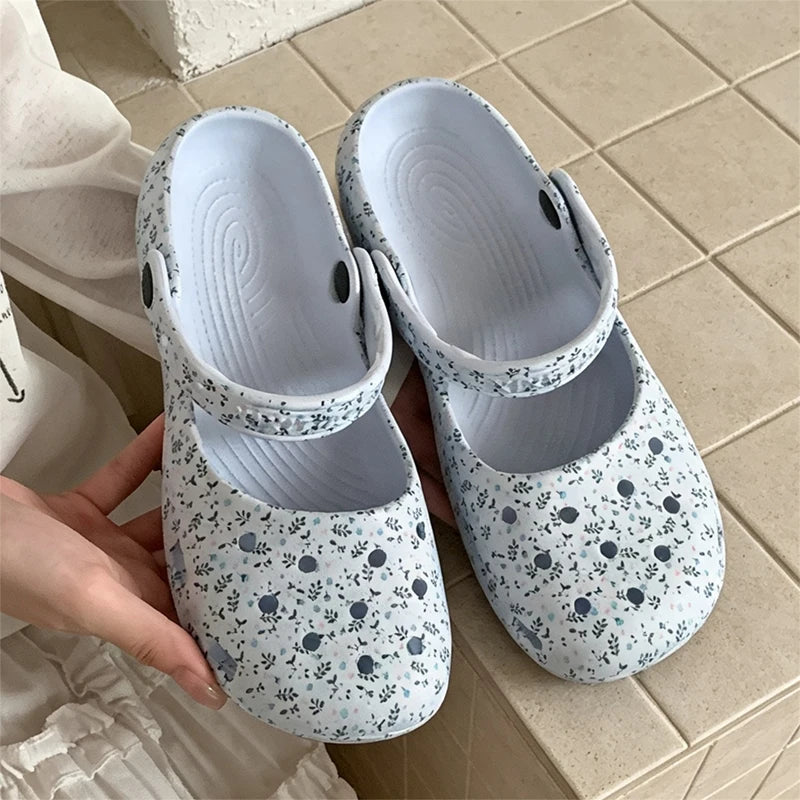 Floral Comfort Women's Summer Clogs