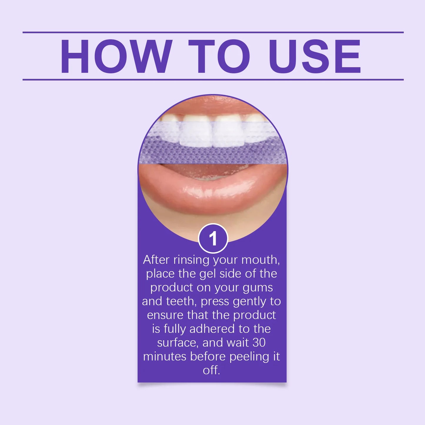 Purple Teeth Whitening Strips Lighten Yellow Tooth Brightener Remove Smoking Coffee Tea Stains Reduce Plaque Bleach Teeth Patch