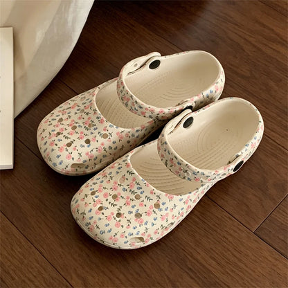 Floral Comfort Women's Summer Clogs