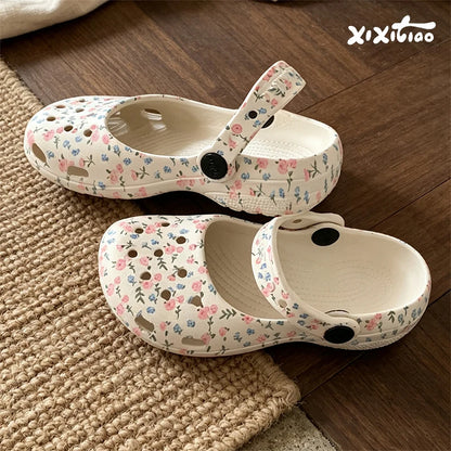 Floral Comfort Women's Summer Clogs