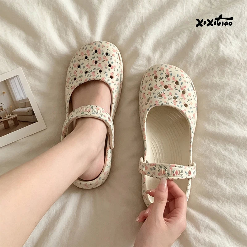 Floral Comfort Women's Summer Clogs