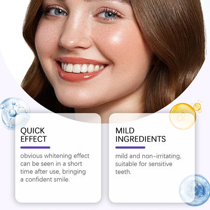 Purple Teeth Whitening Strips Lighten Yellow Tooth Brightener Remove Smoking Coffee Tea Stains Reduce Plaque Bleach Teeth Patch