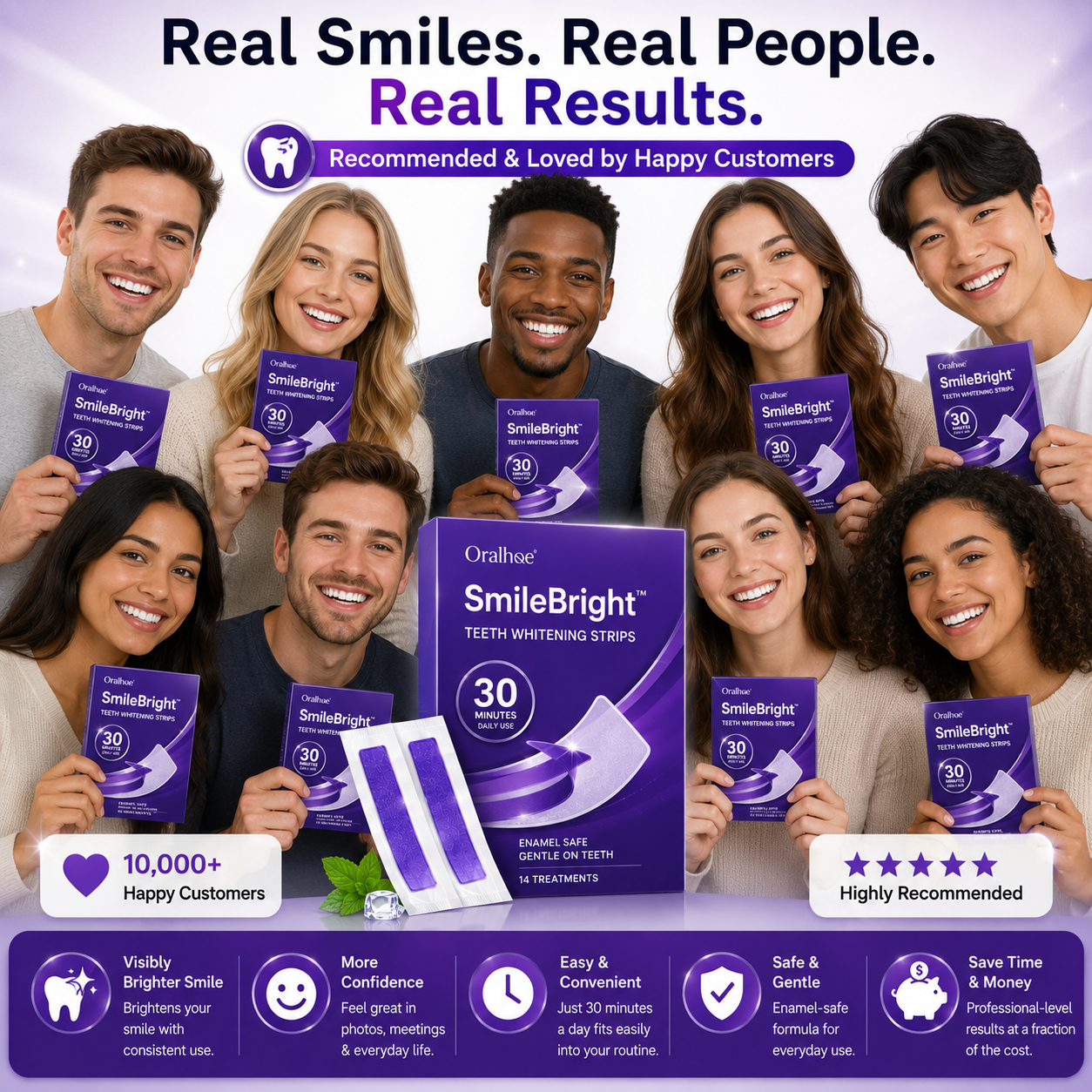 Oralhoe SmileBright™ Teeth Whitening Strips