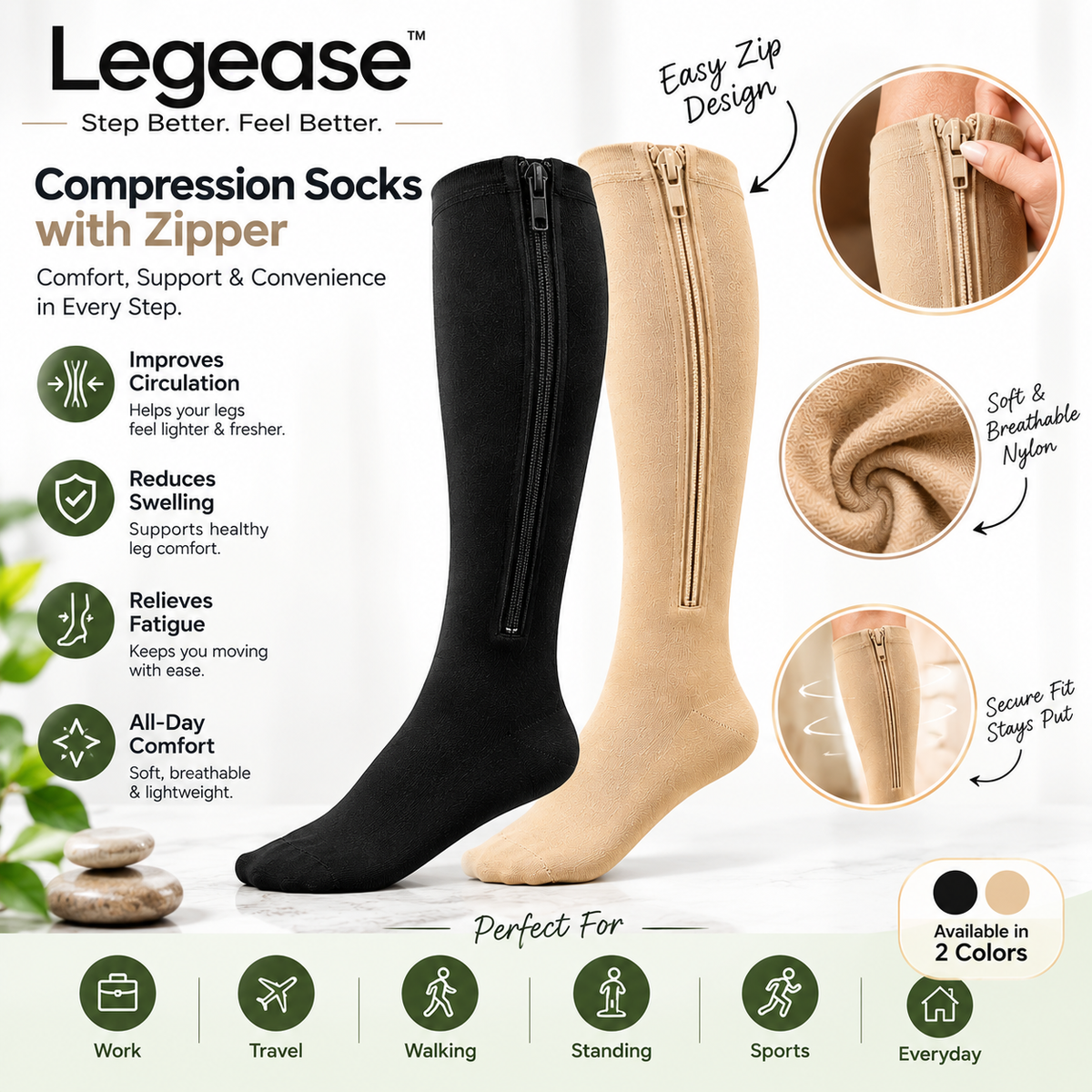 LegEase™ - Ultimate Comfort Compression Socks