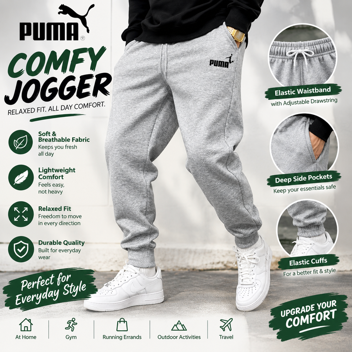 LoungeFlex™ Premium unisex Cozy Joggers